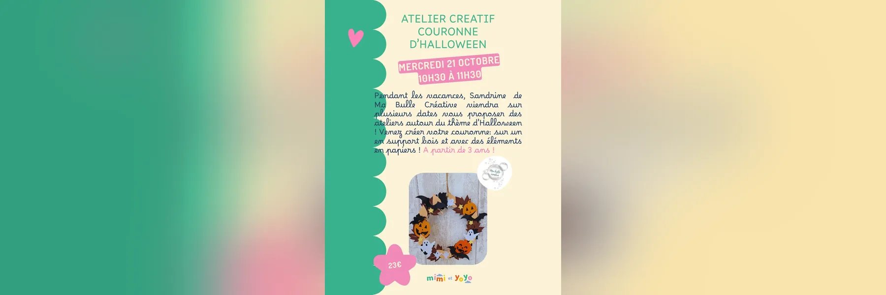 Atelier créatif: couronne d'Halloween