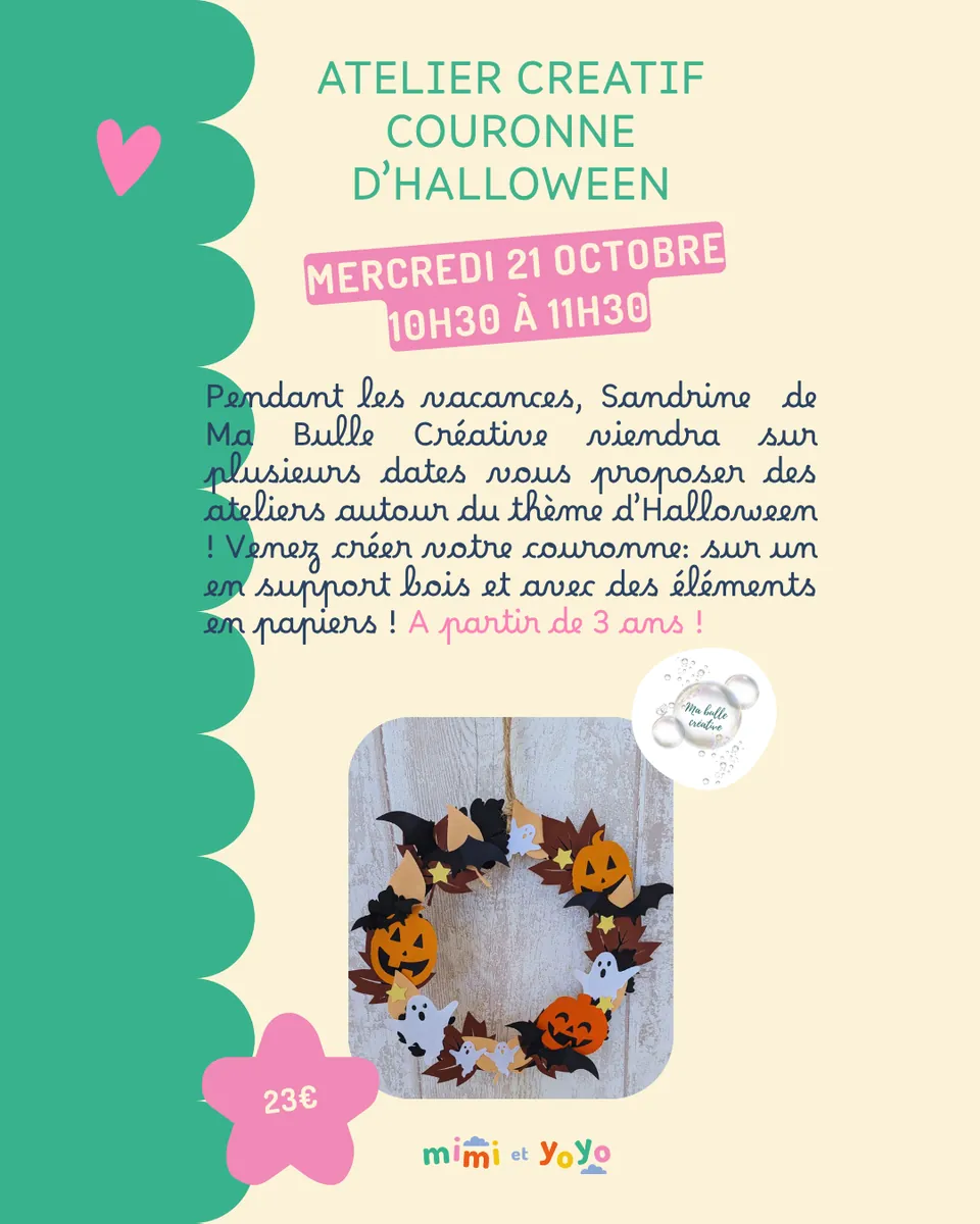 Atelier créatif: couronne d'Halloween