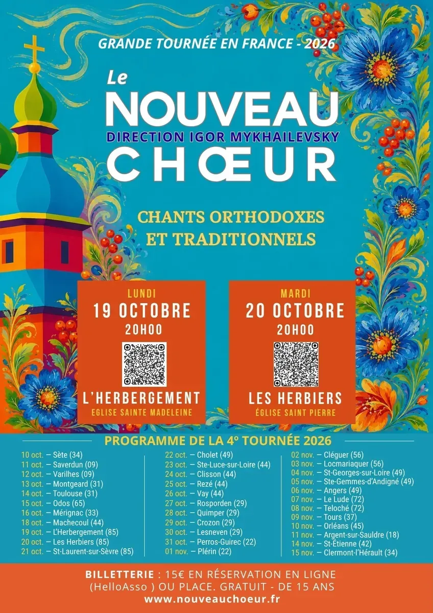 Concert du Nouveau Choeur - Eglise de L'Herbergement