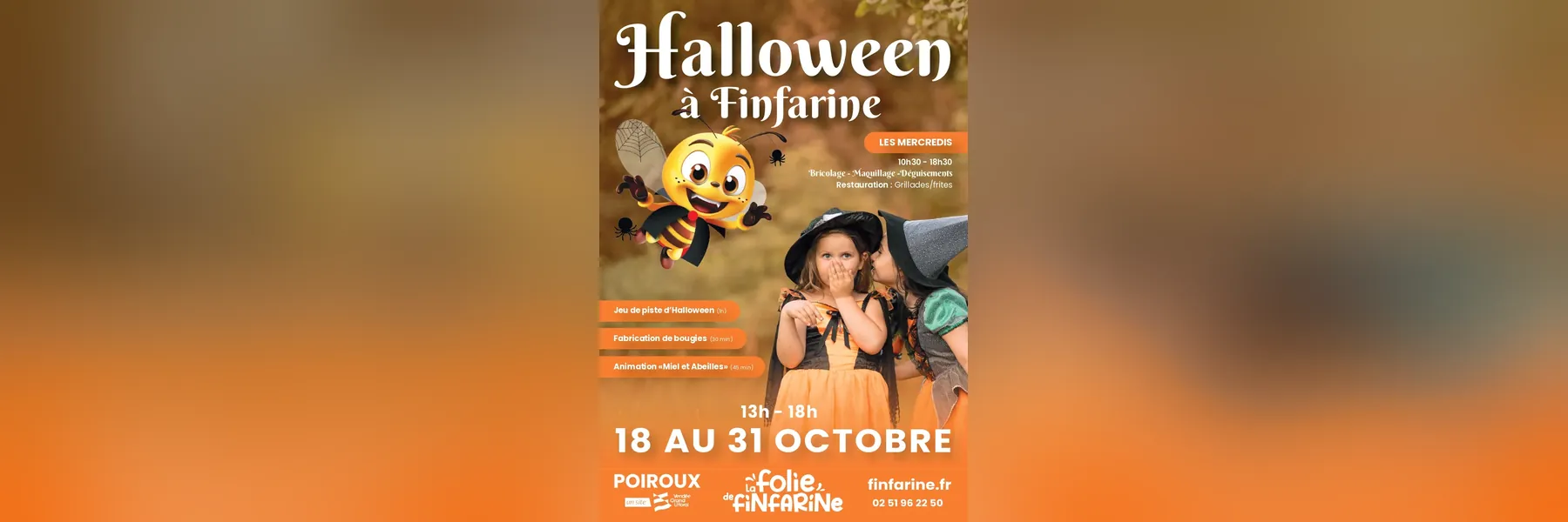 Vacances de la Toussaint à La Folie de Finfarine
