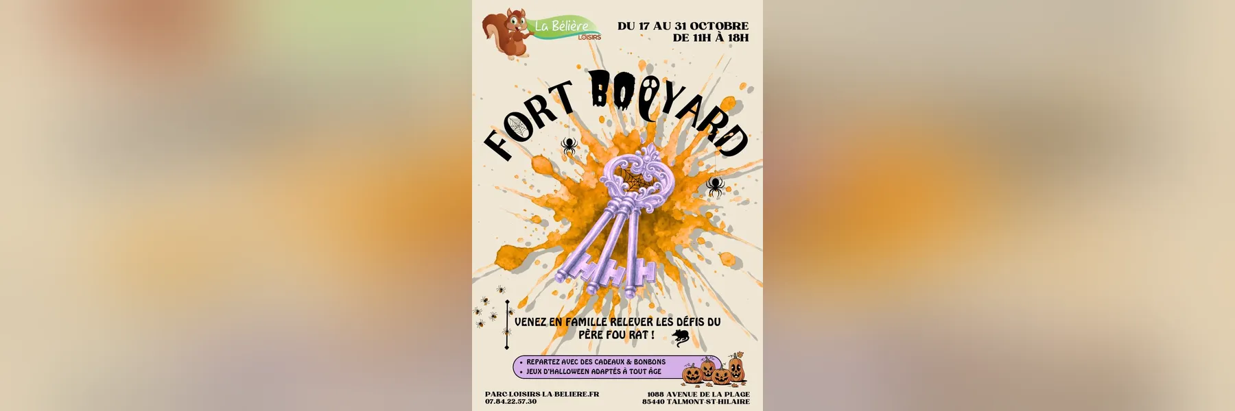 Jeux d'Halloween "Fort BOOyard"