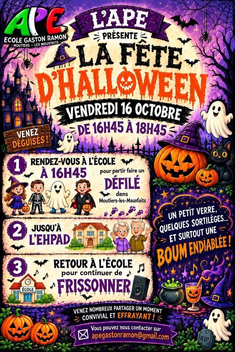 Fête d'Halloween, par l'APE
