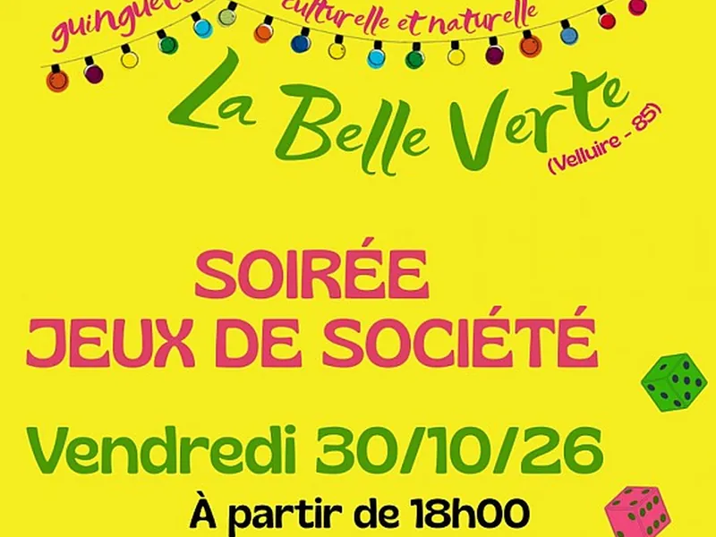 Soirée Jeux de société - Guinguette La Belle Verte
