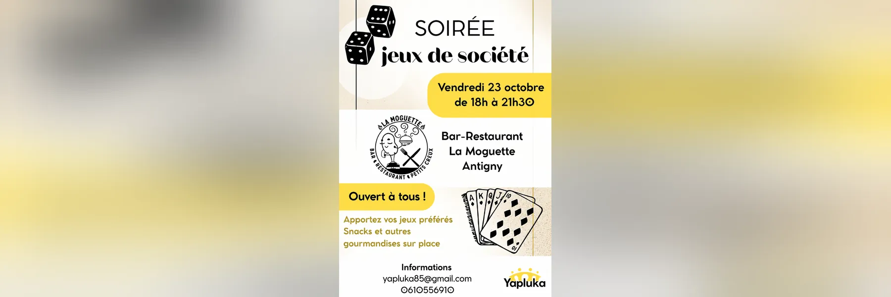 Soirée jeux de société