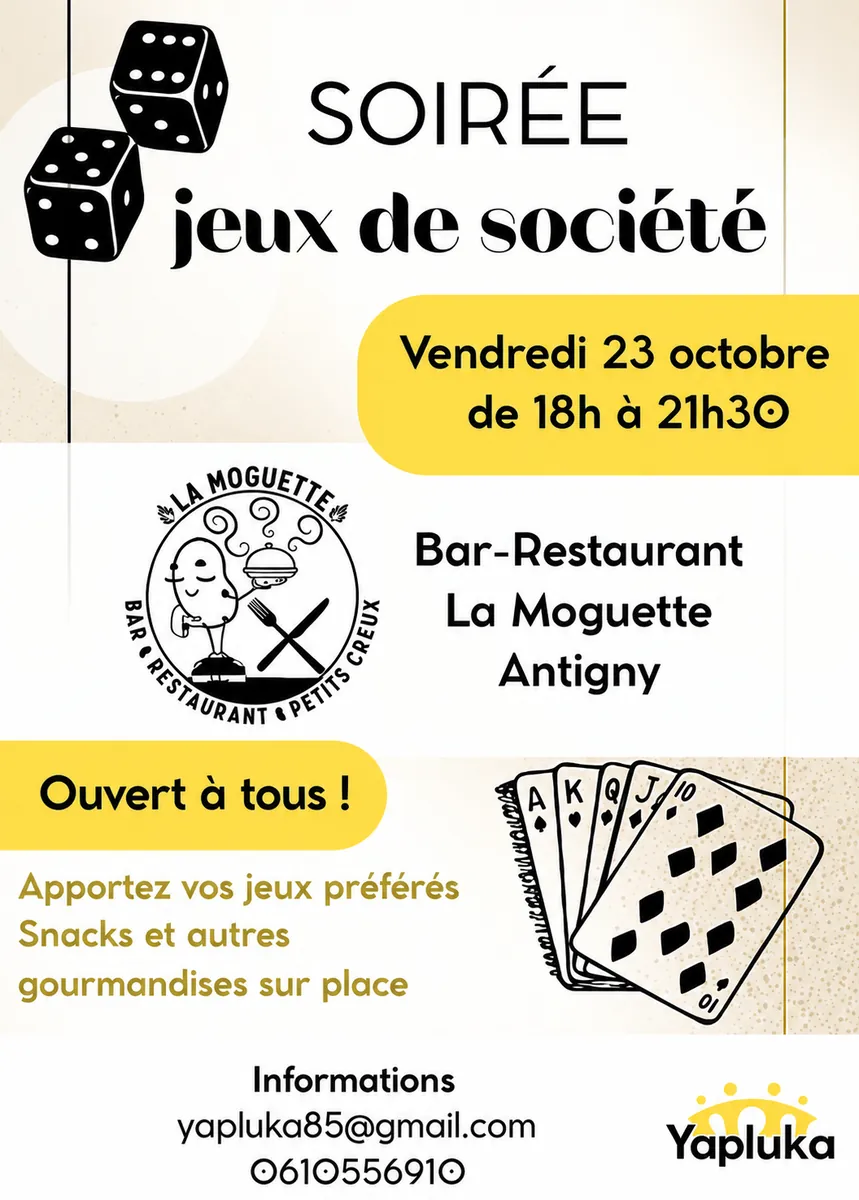 Soirée jeux de société